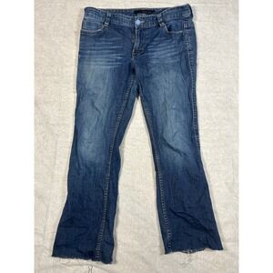 Calvin‎ Klein Jeans Women Bootcut Flare Denim Blue Jeans Size 14